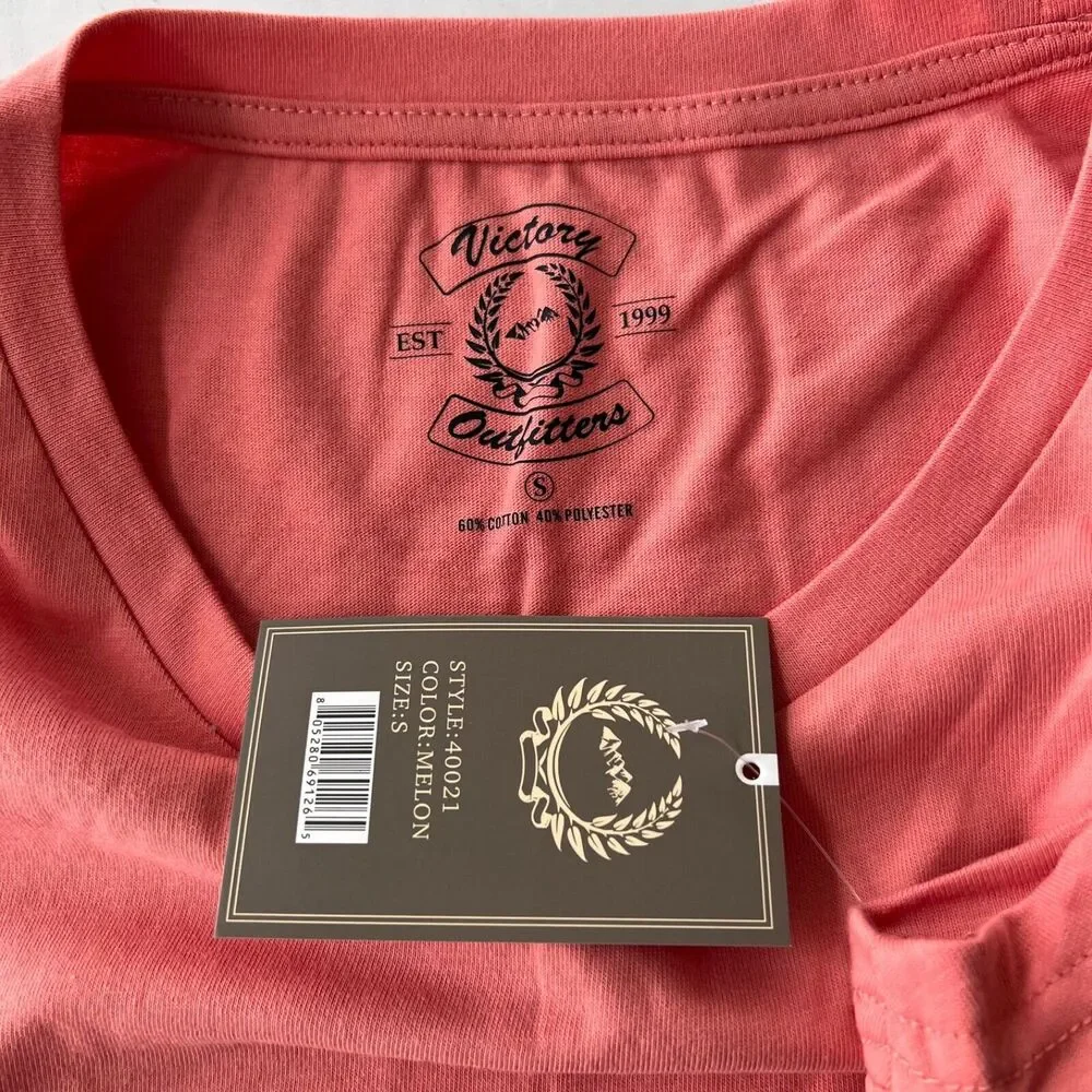 NEW Women's Premium Basic T-Shirt Short Sleeve Crew Neck Solid Top Victory - Picture 7 of 7